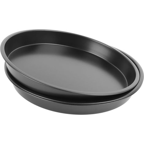 Lot de 3 moules à pizza antiadhésifs de 25 cm, multifonctions pour la cuisson. (1/5)
