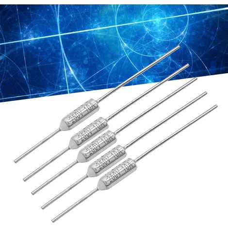 Lot de 5 fusibles thermiques métalliques série RY TF, 240 °C, composants électroniques haute température, 10 A, 250 V (1/5)