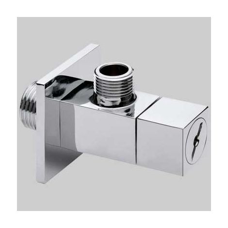 RUBINETTO FILTRO SOTTOLAVABO QUADRO  1/2 x 3/8  10 c/rosetta     MADE IN ITALY