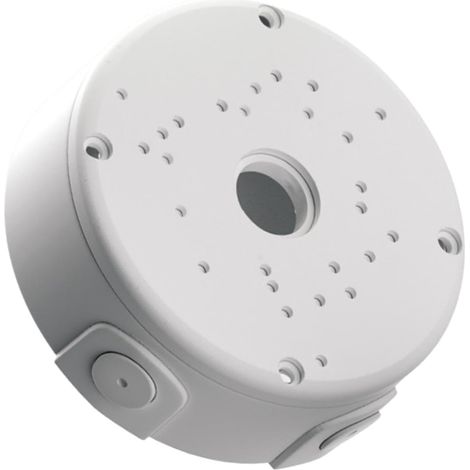 Boîtier de jonction pour support de caméra de sécurité extérieure, boîtier de connexion étanche avec façade amovible, solution professionnelle de gestion des câbles, idéal pour les caméras dômes (1/5)