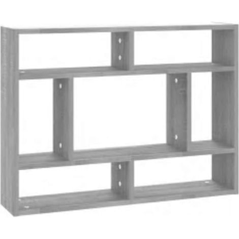 Maison Exclusive - Wandregal Grau Sonoma 75x16x55 cm Holzwerkstof