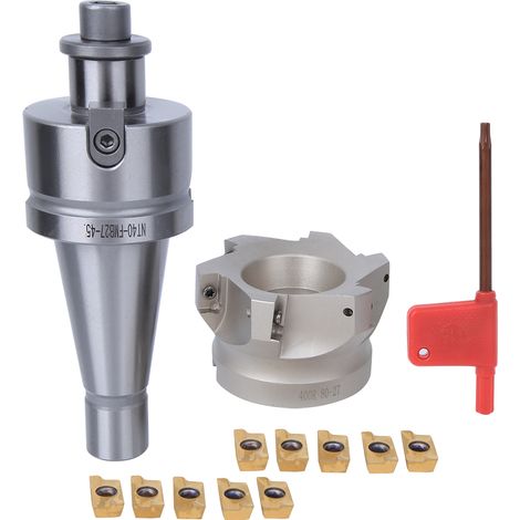 NT40 FMB27 Mandrin de serrage BAP400R-80-27-6 Fraise à 6 dents Plaquettes APMT1604 (Lot de 10 plaquettes de fraisage) (1/5)