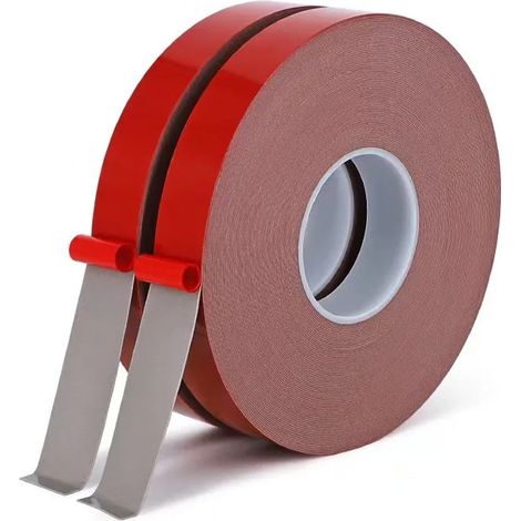 Ruban adhésif double face étanche à film mm x m 2pcs 0,8 20 3 gris rouge (1/5)