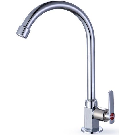 Rubinetto per lavabo esagonale verticale a 4 lati, rubinetto singolo per acqua fredda, diametro della sede della valvola (1/3)