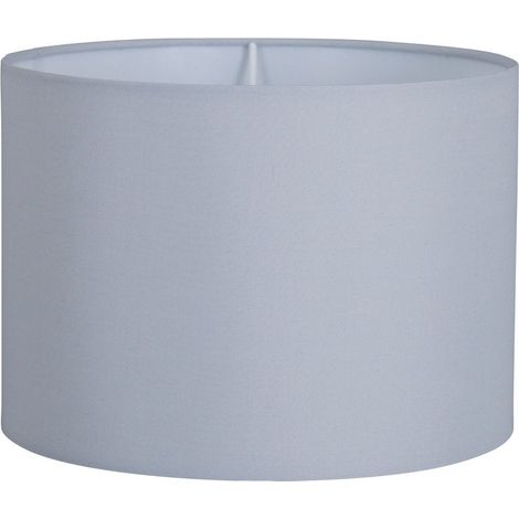 Abat-jour Rond pour Lampe à Poser et Lampe de Table, Coloris Gris, Diamètre 25 cm - PANGIVO