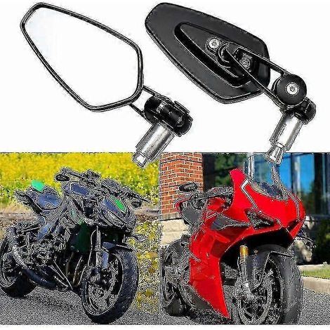 Rétroviseurs de guidon pour motos XJ6 MT01 MT03 MT07 MT09 (Noir) (1/4)