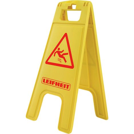 Cartello Segnale Pavimento Bagnato Giallo Sicurezza Leifheit 59107