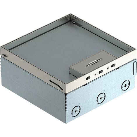 OBO Bettermann Caja de suelo completa 3 tomas VDE Acero inoxidable, inoxidable A2 1.4301, 7427200
