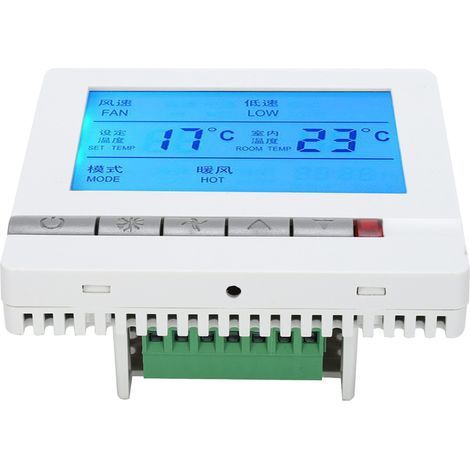 Thermostat numérique intelligent pour climatiseur avec écran LCD, régulateur de température AC180‑260V