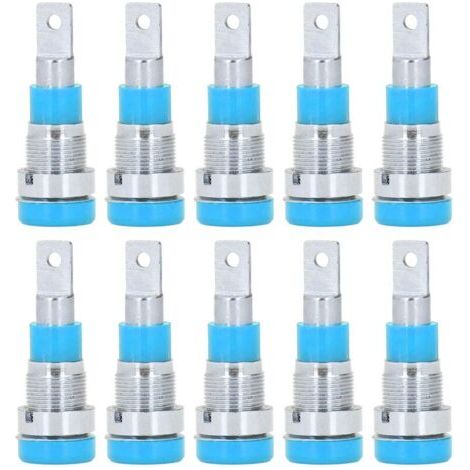10 Pièces Douilles Banane 4mm Haute Performance Durables Outils de Connexion Électrique Bleues (1/5)