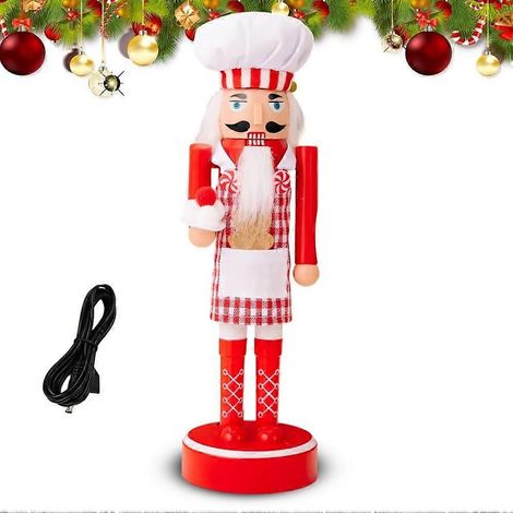 Décorations de Noël Casse-Noisette, Soldat Casse-Noisette lumineux, Ornement de table lumineux à collectionner pour Noël D (1/5)