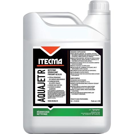 Nettoyant dégraissant alcalin Aquajet R bidon de 5 kg - ITW SPRAYTEC ITECMA