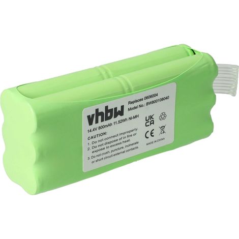 vhbw batteria compatibile con Dirt Devil M613 aspirapolvere (800mAh, 14,4V, NiMH)