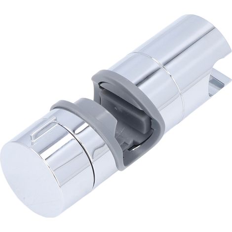 Support de Barre de Douche Coulissant 360° Réglable, Pince Droite ABS Chrome pour Tuyau de 18‑25mm