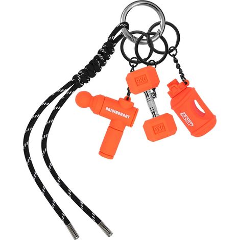 Ensemble de porte-clés pour salle de sport, breloques pratiques en forme d'haltères et de barres de musculation pour sacs à dos et bouteilles d'eau, un cadeau pour les entraîneurs et les (1/5)