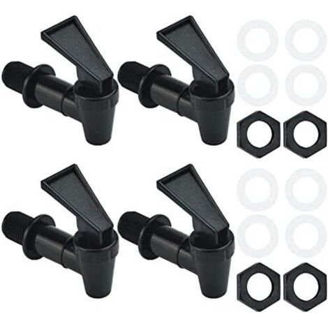 CCYKXA Robinet d'eau en Plastique,4 pièces Robinet d'eau de Rechange Plastique Robinet Robinet De Tonneau pour fût de bière,Verre,café,jus,Fontaine à Boire