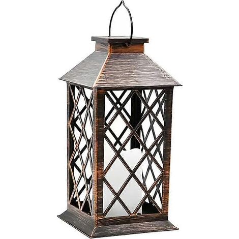 Flammenlose LED-Solarlaterne mit flackerndem Licht, dekorative Hängelampe für Garten, Hof und Gartenpartys (1/5)