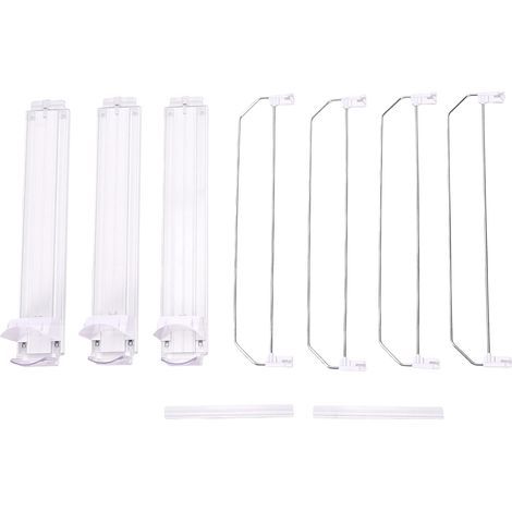 Distributeur de boissons à 3 rangées pour réfrigérateur, à ressort et à poussoir automatique, réglable, pour canettes de soda et bières. (1/5)