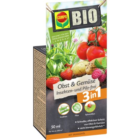 Compo Bio Schutzmittel für Obst & Gemüse Insekten- und Pilzfrei 3in1 50 ml (1/3)