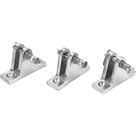 Edelstahl-Deckscharnier-Befestigungsset (3-teilig) für Boote, inklusive Befestigungsmaterial für Biminis. (1/5)