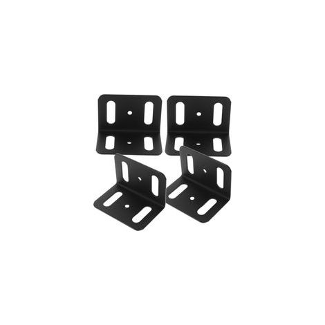 4pièces Équerres Robustes Métal pour Fixation de Boîte aux Lettres Supports Étagères Métalliques Équerres Angle pour Bois et Meubles (1/4)