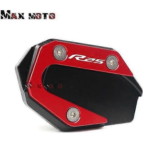 Seitenständer-Verlängerungsplatte für Yamaha MT-03, YZF-R3, R25, MT-03, YZFR25, YZFR3 (2014–2019) – Rot