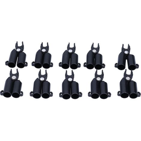 10 Stück Typ A Verbindungs-Clix-Clip, feste Pflanzenbefestigung, Pflanzenverbinder, Pfähle, Verbindungswerkzeug (16 mm Innendurchmesser) (1/4)