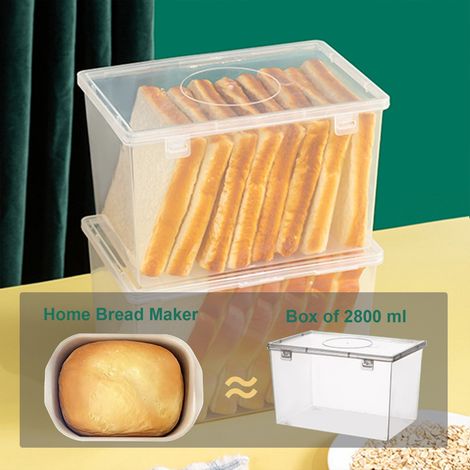 Boite A Pain - Contenant Hermetique En Polypropylene - Pour Cuisine Maison Et Refrigerateur - 21 X 14,5 X 13 Cm - 1 Unite (1/5)