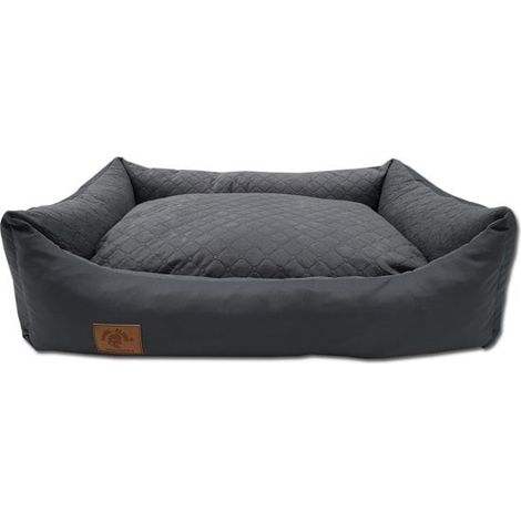 Hundebett anthrazit 100x70 cm - waschbares Hundekissen - wasserdichtes Hundebett