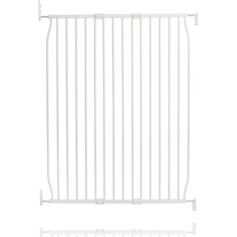 Safetots Extra Tall Eco Screw Fit Baby Gate, White, 90cm - 100cm, Extra Tall Gate 100cm in Height, Stair Gate for Baby