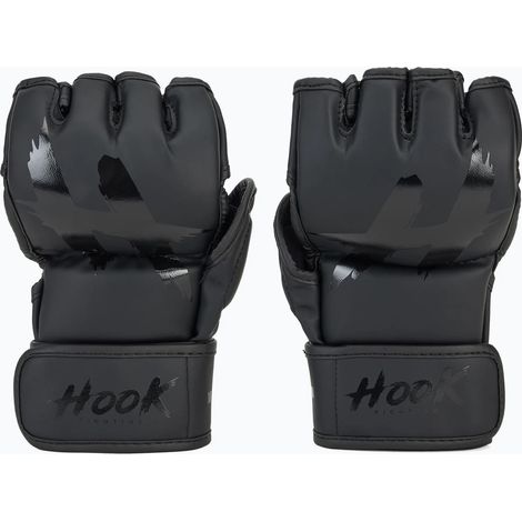Guantes de MMA HOOK FIGHTING Ready To Fight, negros, 4 oz, talla L