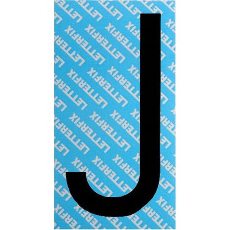 Letra adhesiva negra Serie T80 J Letterfix