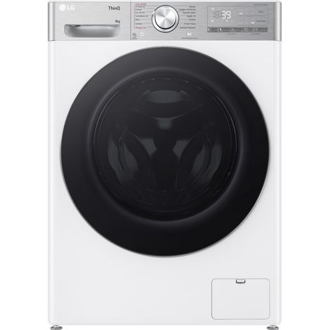 LG F4R9009TPWC Lavatrice 9kg AI DD Classe A 1400 giri TurboWash Vapore Bianco (1/10)