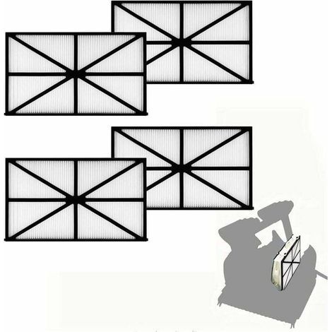 Lot de 4 Filtres Robotiques pour Piscine Rcx70101, filtres de Recharge de Cartouche filtrante pour Hayward Robotic AquaVaC TigerShark SharkVac,Cartouches de filtres de Piscine 827261 (1/4)