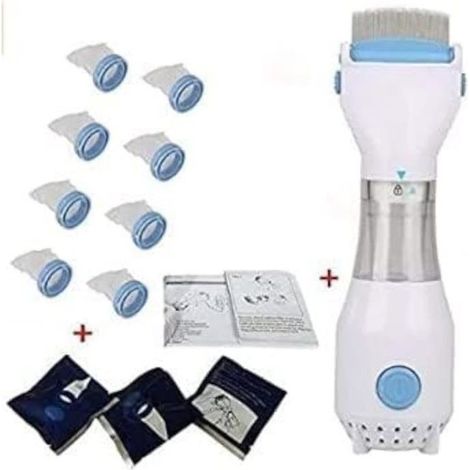 Peigne électrique anti-poux aspirants - Plus efficace que les autres peignes et shampooing pour poux - Élimine les poux et les œufs (1/4)