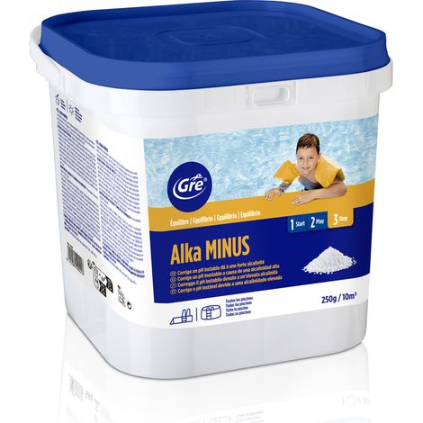GRE – Correcteur d'alcalinité 5 kg – Granulés pour régulation pH – Pour piscine – Améliore la qualité de l'eau