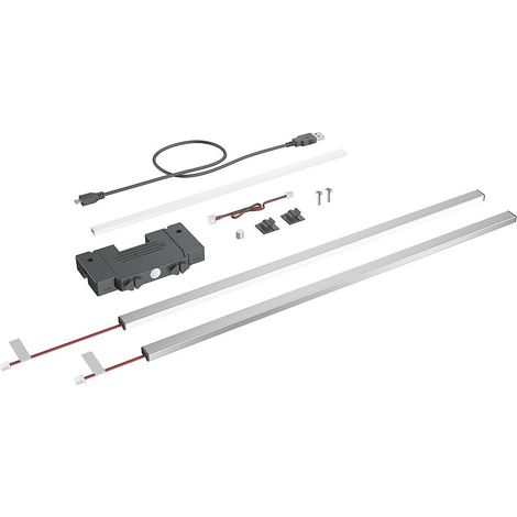 Kit de finition Signature Lumineuse Avantech YOU - Inox - longueur 450 mm - HETTICH