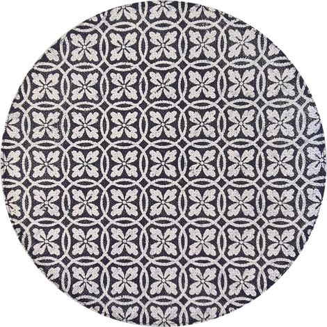 Set de table rond Carreau de ciment Bleu et Blanc (1/2)