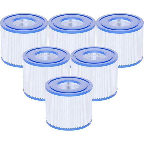 Lot de 6 Type S1 Cartouches Filtres de Piscine. Cartouche filtrante Compatible avec Filtre PureSpa pour Spa 11692 29001E 107 x 71 MM (1/5)