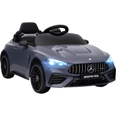 Auto elettrica per bambini, stile Mercedes-AMG con telecomando parentale e musica MP3, plastica e metallo, 99x55x43 cm, grigio (1/5)