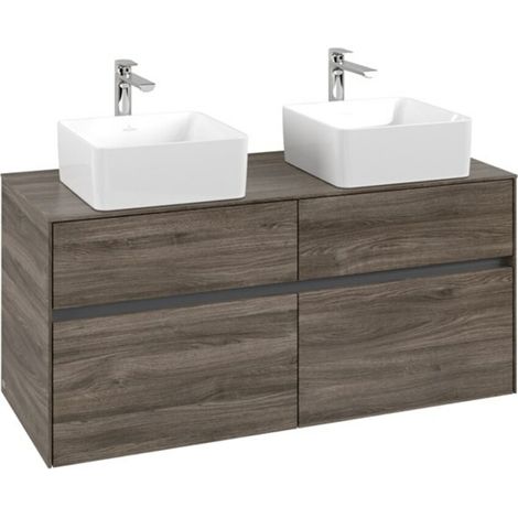 Villeroy & Boch Collaro Waschbeckenunterschrank, 4 Auszüge, für 2 (1/3)