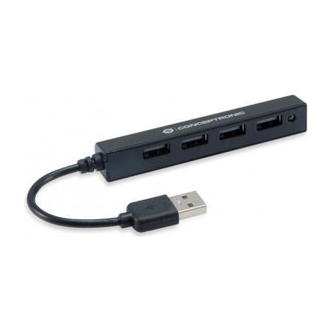 HUB USB 2.0 CONCEPTRONIC  HUBBIES05B 4 PUERTOS (1/3)