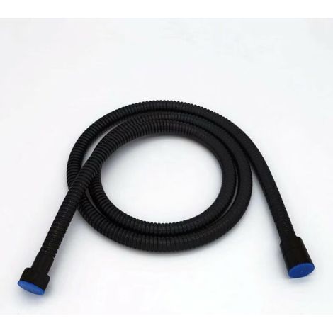 Flexible de douche 1.5M noir mat, douche en acier inoxydable, flexible de douche universel à câble, antidéflagrant et résistant à la torsion (1/3)