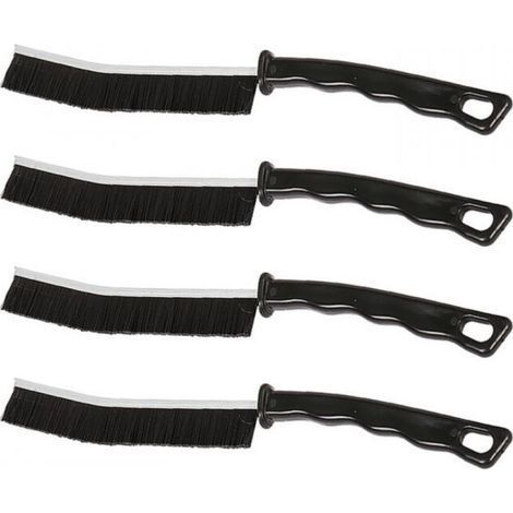 Gap Cleaning Brush 4 Pieces, Bathroom Cleaning Brush Tile Grout Brush, Hard Bristle Cleaning Brush for Window Groove, Bathroom, Toilet, Kitchen (1/4)