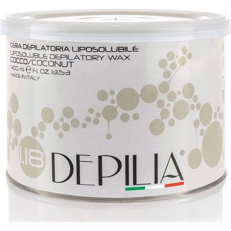 Barattolo Cera Depilatoria Liposolubile Cocco 1.18 400ml Ceretta Depilazione