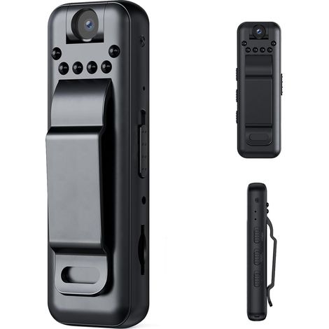 Mini Enregistreur Vidéo de Poche Enregistrement en Boucle Vidéo HD  1080P Caméra de Vision Nocturne Micro Spy Cam (1/5)