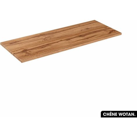 Plan de vasque en bois CHÊNE WOTAN L.120 x P.46,5 x H.2 (1/4)