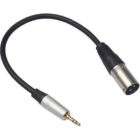Câble audio avec prise jack stéréo 3,5 mm câble audio microphone XLR mâle 3 broches avec prise jack stéréo 3,5 mm (1/4)