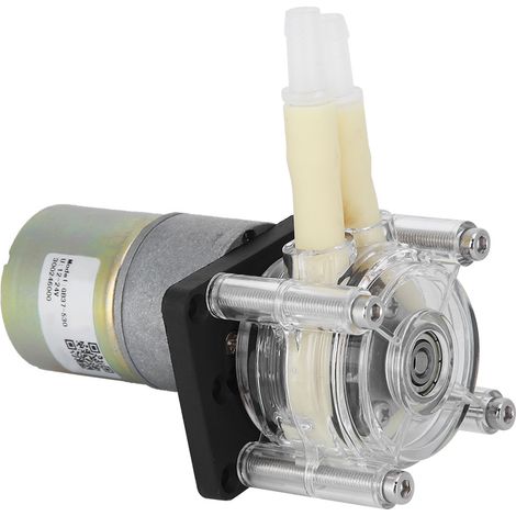 Pompe péristaltique, auto-amorçante, châssis de roue en acier inoxydable, tête en polycarbonate transparent, moteur CC (24 V) (1/5)