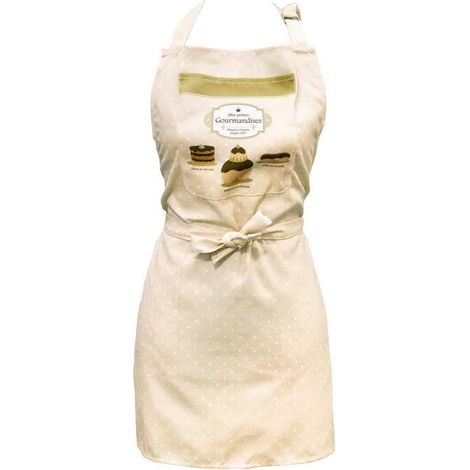 Delantal de cocina Gourmandises Beige (1/2)